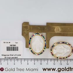 10781 Cadena Concha Milagrosa con Cristales