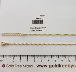 3503 Cadena Singapur 45cm
