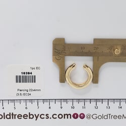 16384 Ear Cuff Clásico Dorado