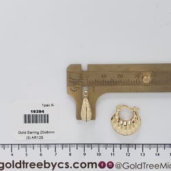 16394 Arete Dorado 20X6mm