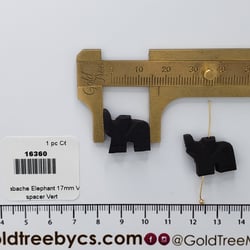 16360 Azabache Elephant Spacer