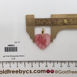 16921 Corazón Rodonita Rosa