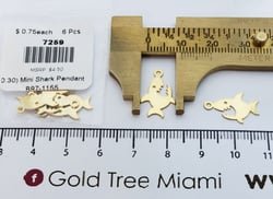 7259 Cadena Mini Tiburón Dorado