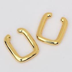 13935 Pendiente de Oreja Cuadrado Dorado de 20 mm