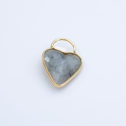 19778 Cadena Corazón de Labradorita de Piedra