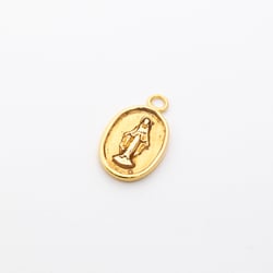 18263 Cadena Pequeño Virgen Milagrosa Amarillo Claro