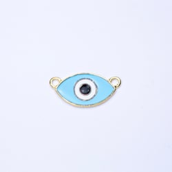 16215 Amuleto Ojo Óvalo Azul Claro