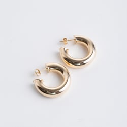 18904 Pendientes de Aro de Oro Gruesos de 27x7mm