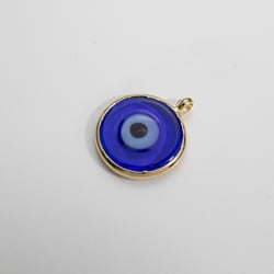 16162 Charm Bizel Redondo Ojo Azul 25mm