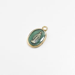 18257 Cadena Pequeño Virgen Milagrosa Verde Claro