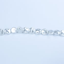 20481 Freshwater Coin Imitation Pearl 10x3 mm