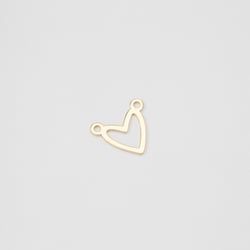 19399 Gold Plated Heart Charm Connect