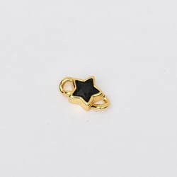15960 Dije Conector De Estrella Negra Con Cristal