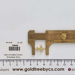 13943 Airplane with Crystals Connector