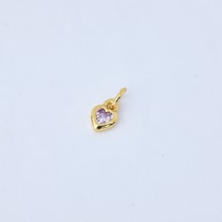 16015 Cadena mini corazón lila