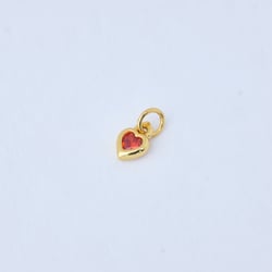 16024 Cadena mini corazón naranja