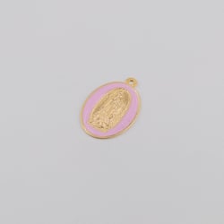 18179 Ligth Pink Virgin Guadalupe Oval