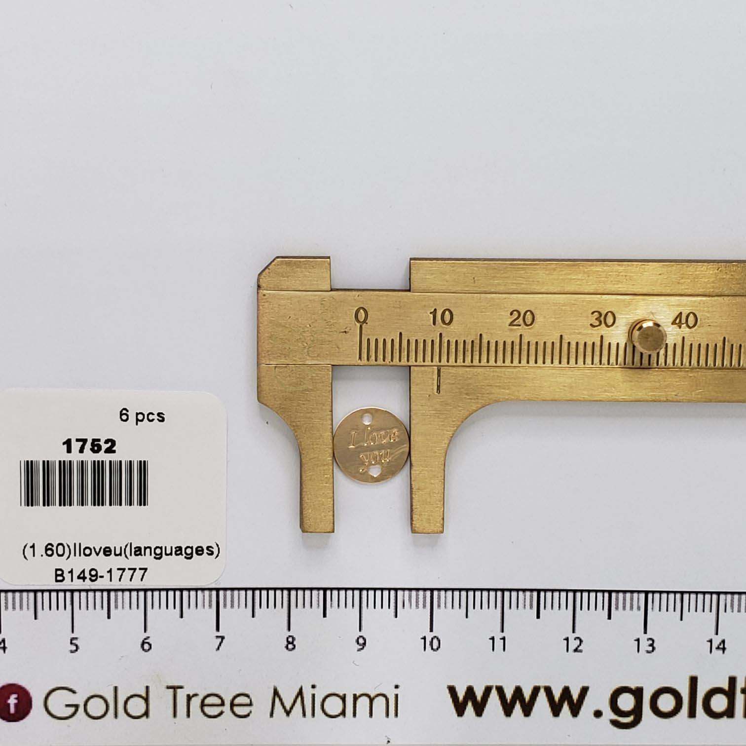 1752 Yo Te Quiero Medal Charm