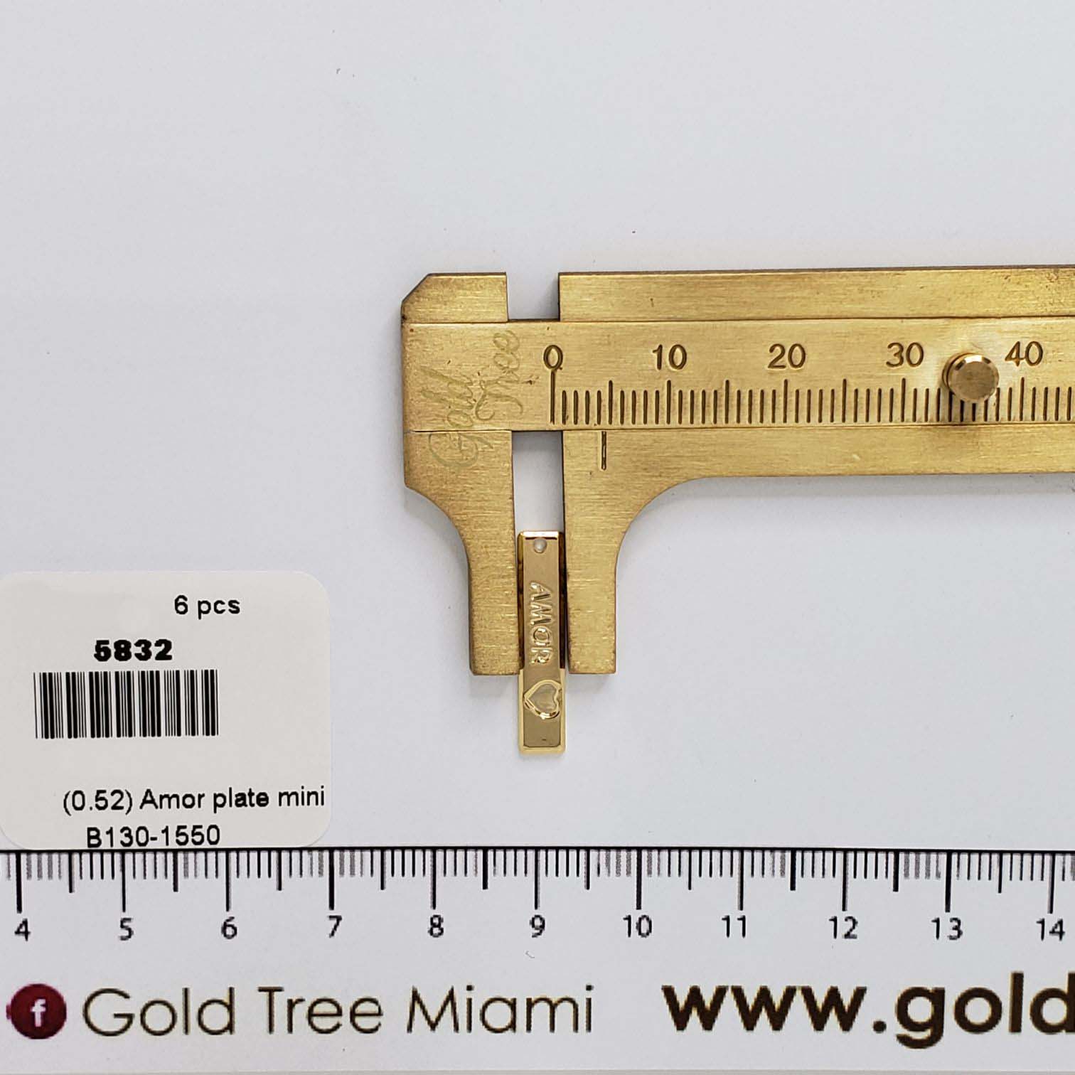 5832  'Amor' Mini Plate