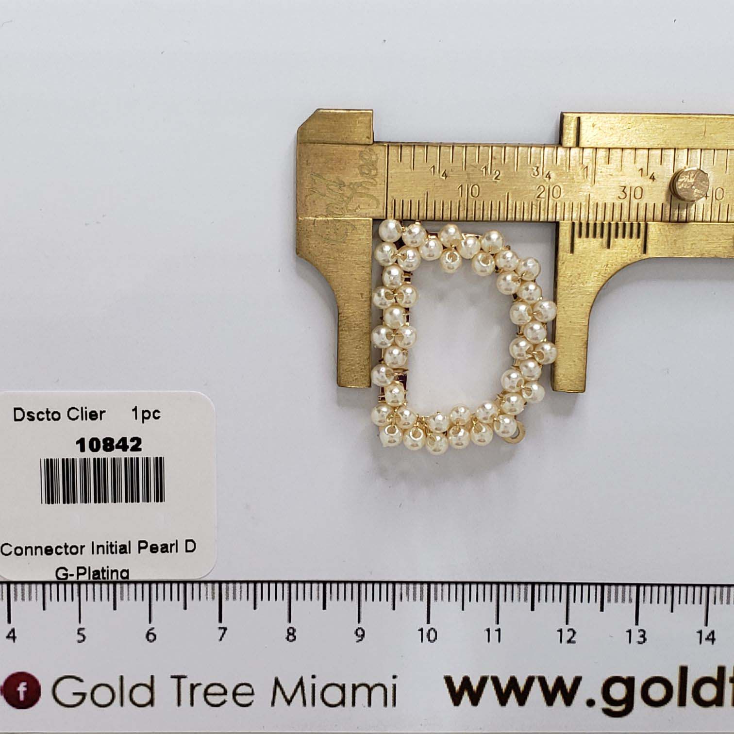 10842 Connector Initial Pearl D