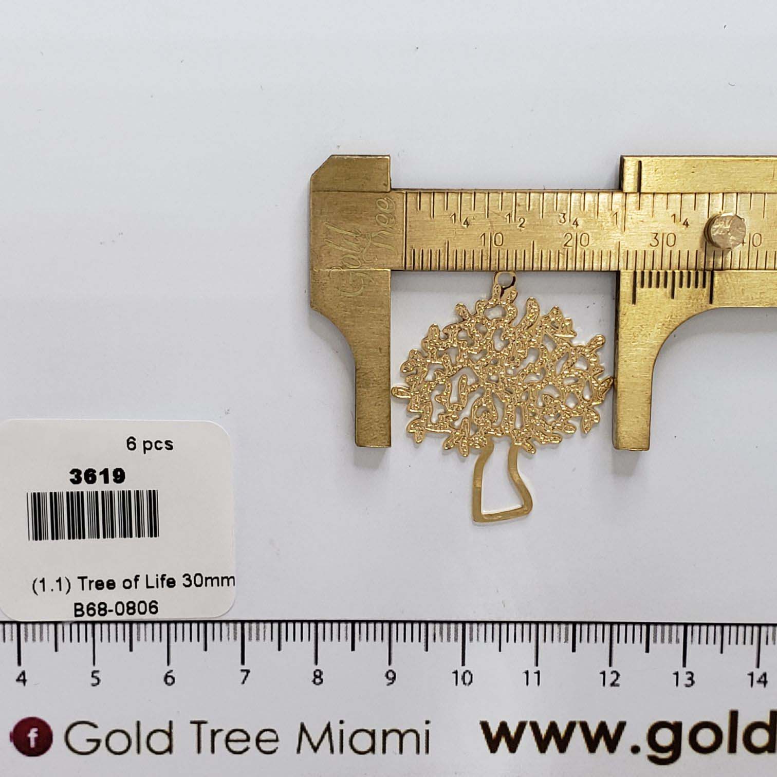 3619 Tree of Life Textured Pendant