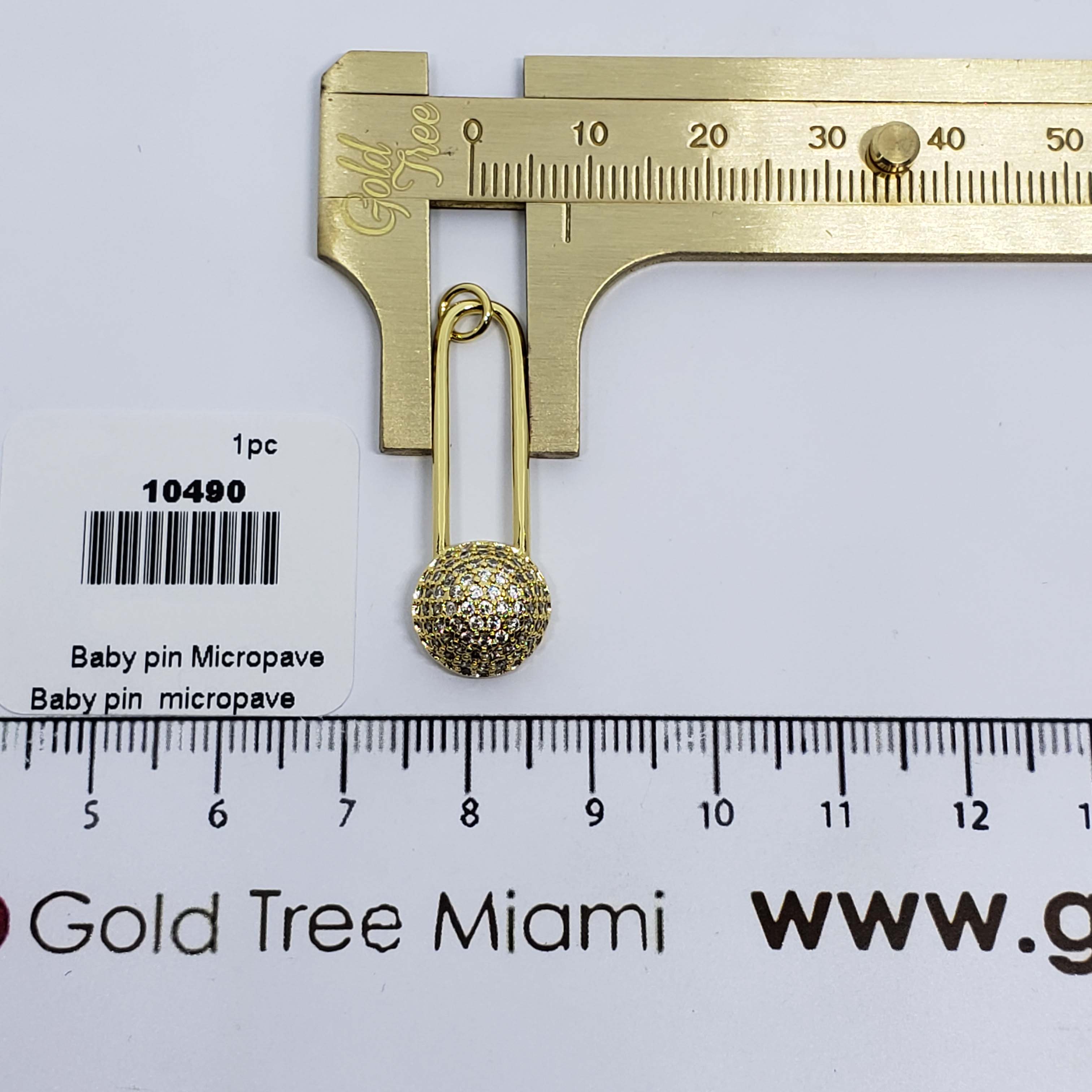 10490 Cadena Micropave de Broche de Bebé
