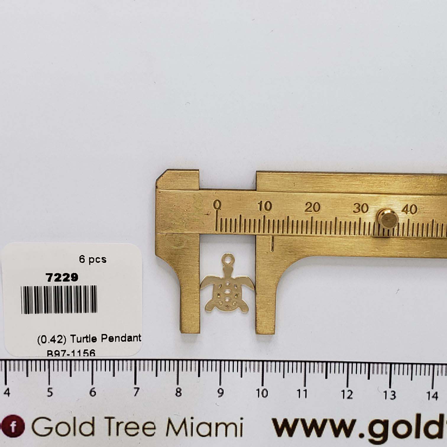 7229 Mini Turtle Pendant