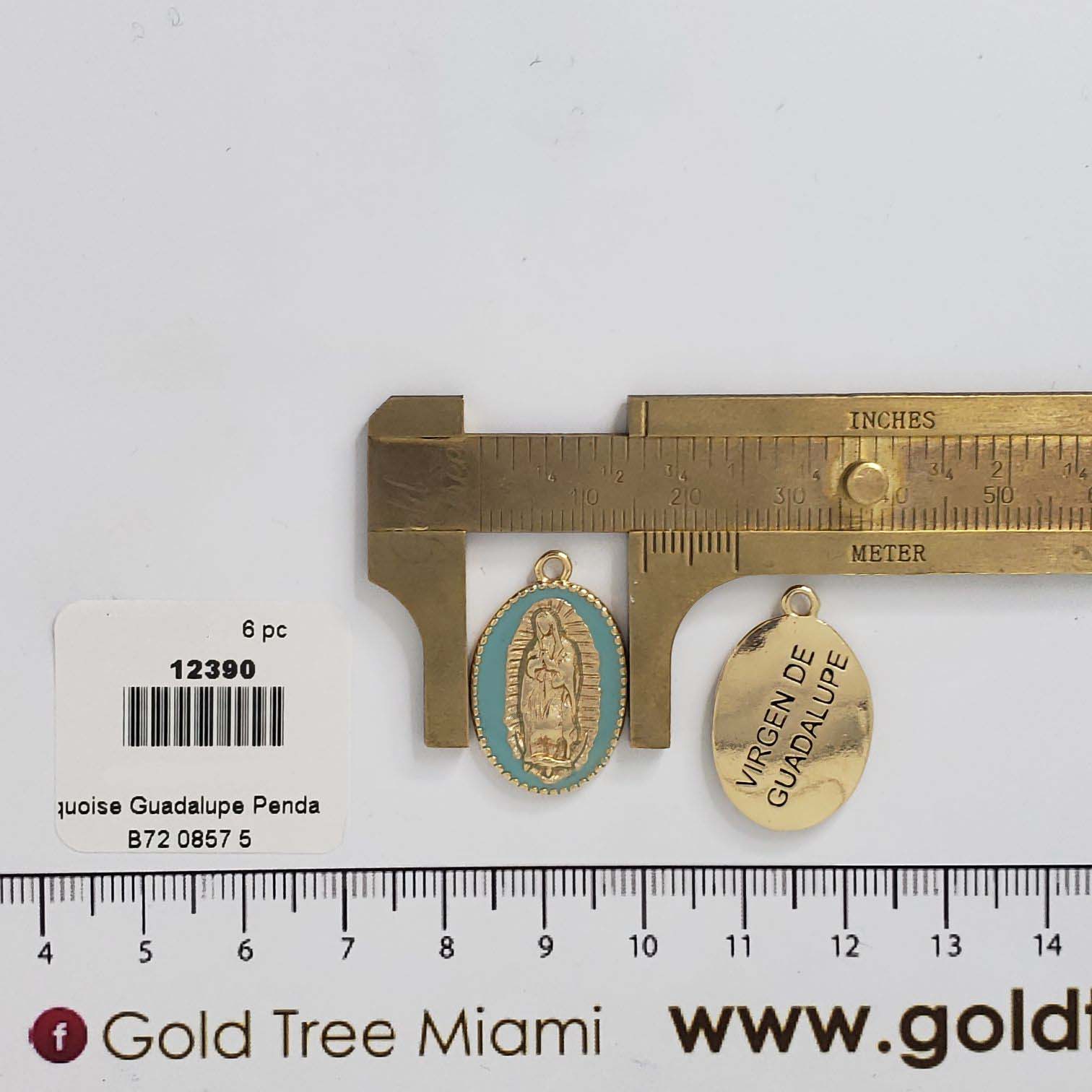 12390 Turquoise Guadalupe Pendant