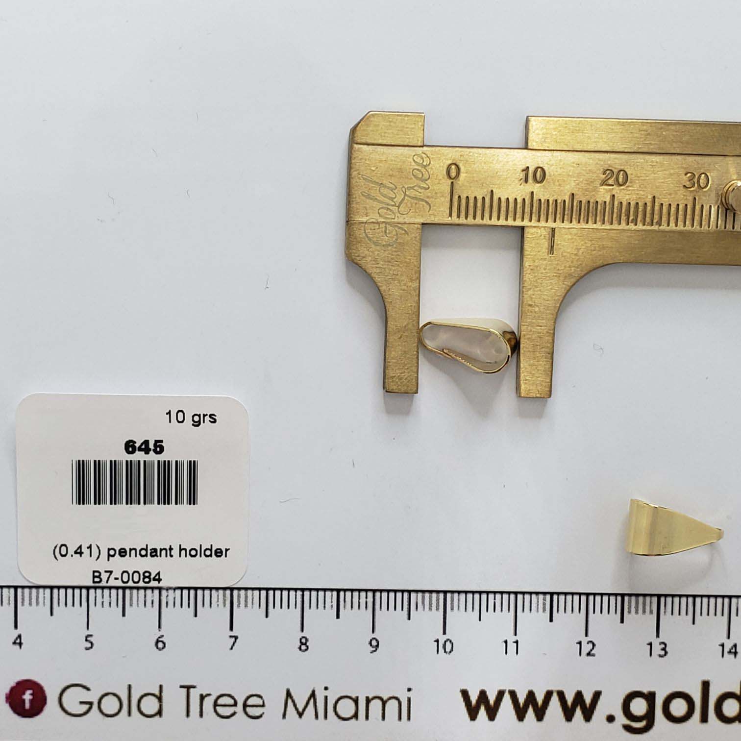 645 Gold Pendant Holder