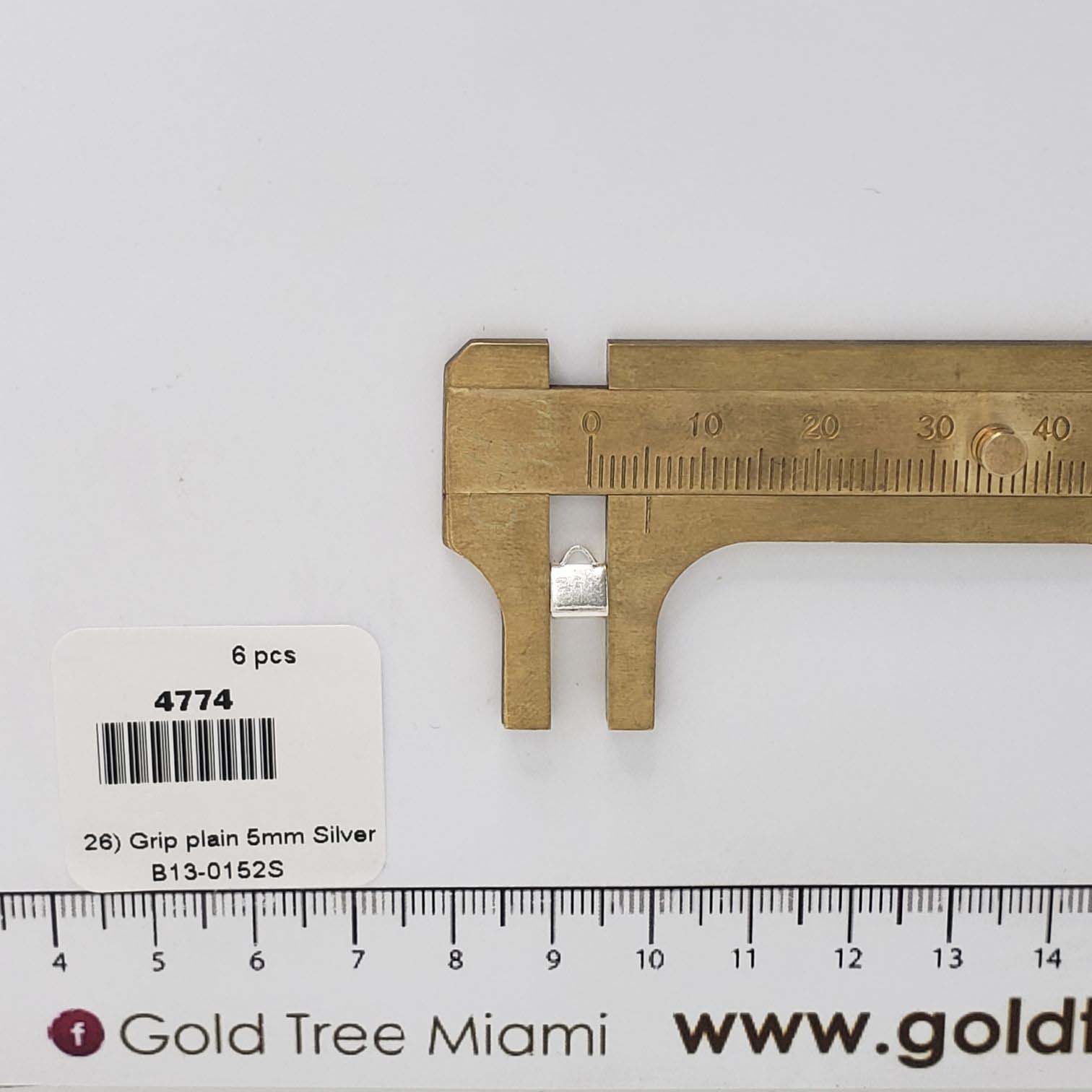 4774 5mm Silver Grip