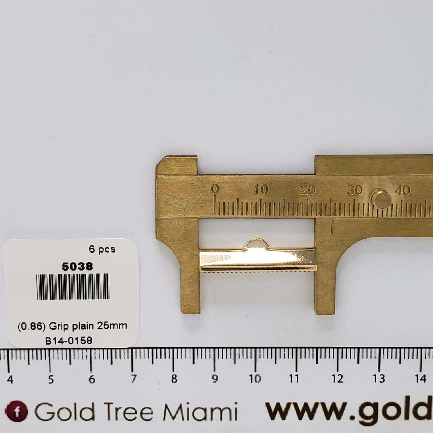 5038 25mm Gold Grip