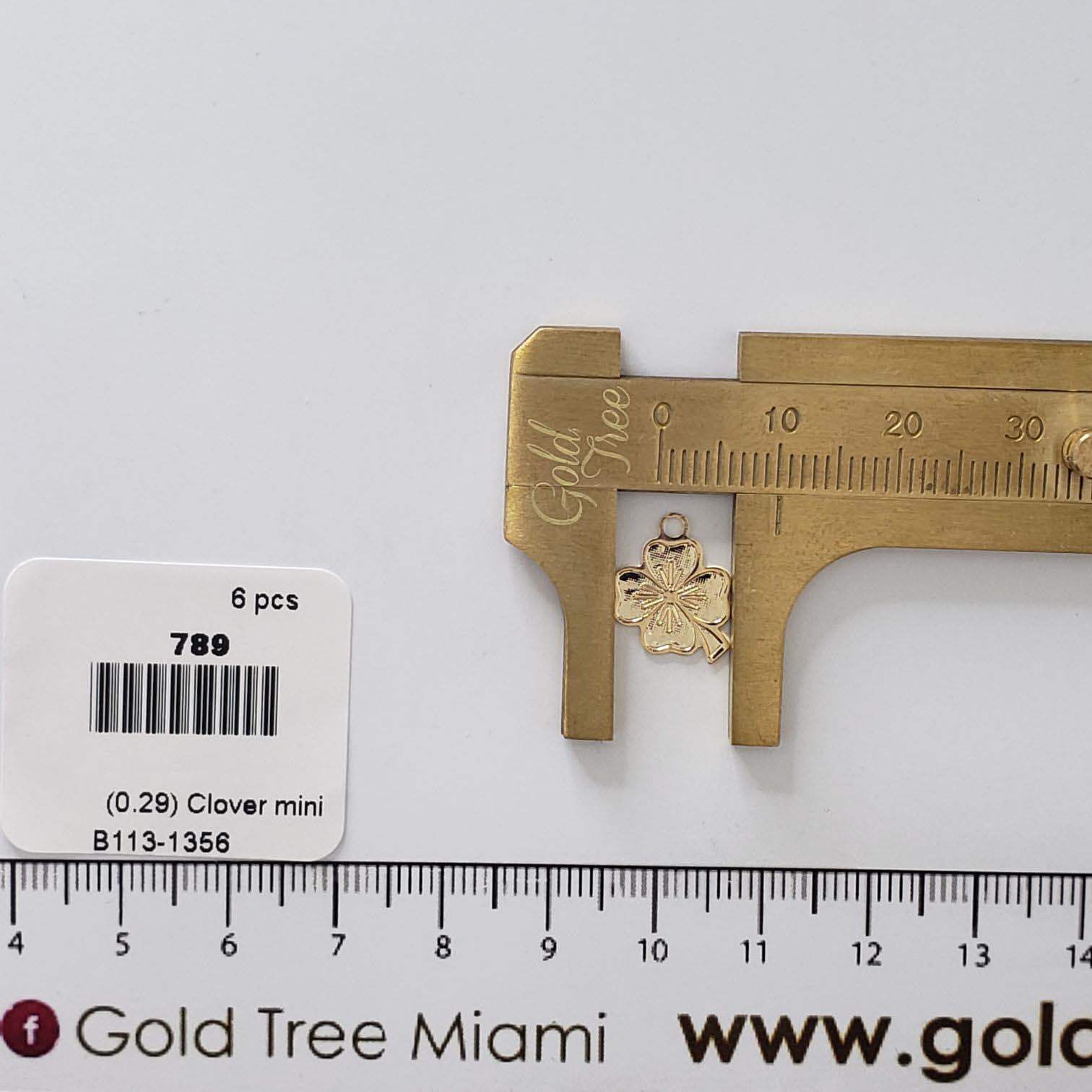 789 Gold-Plated Mini Clover Pendant