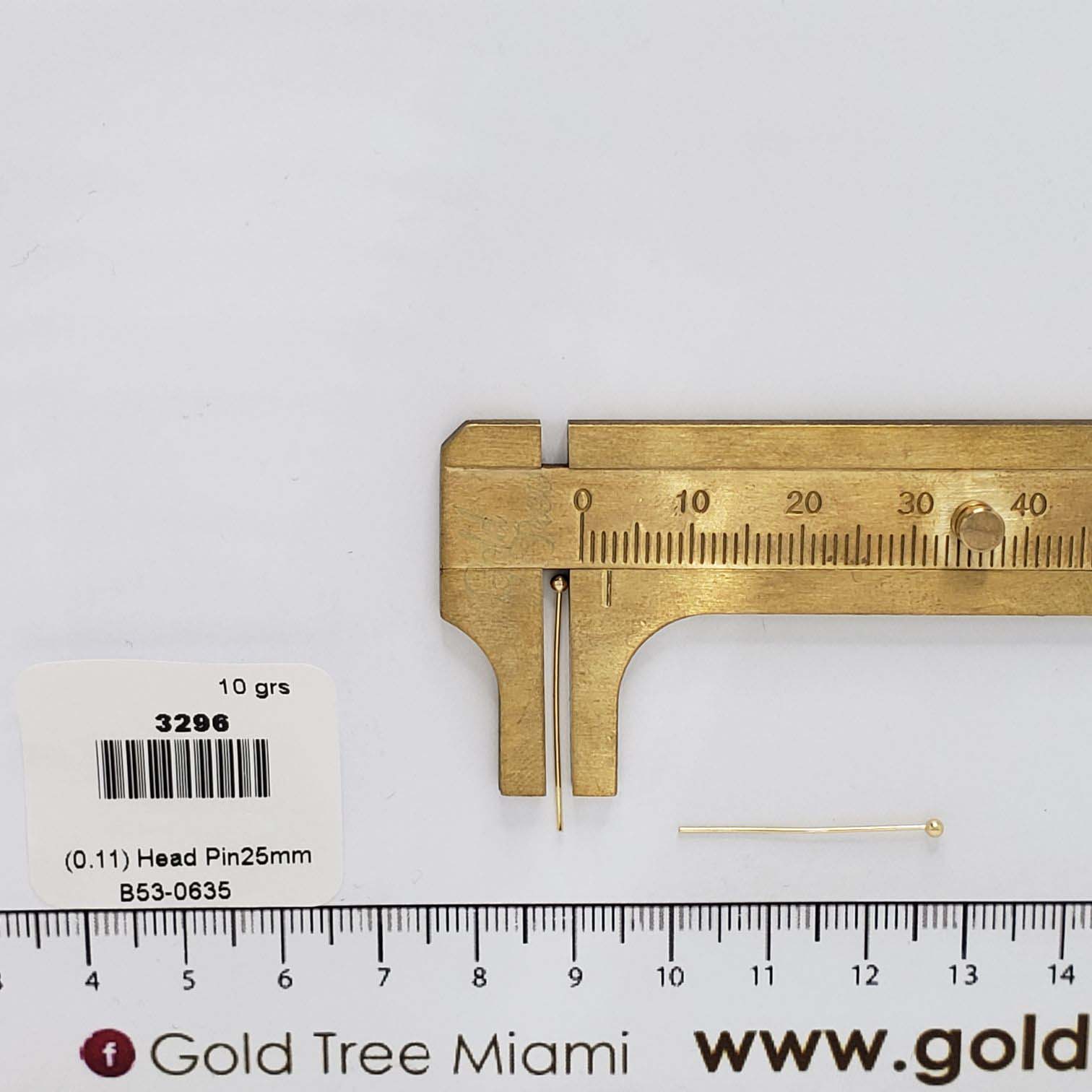 3296 Perno Cabeza Redonda 25mm