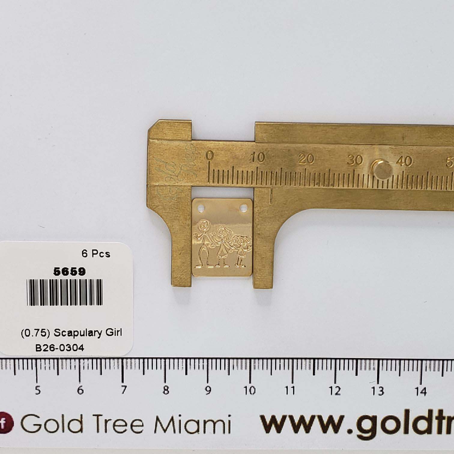 5659 Scapulary Girl Pendant