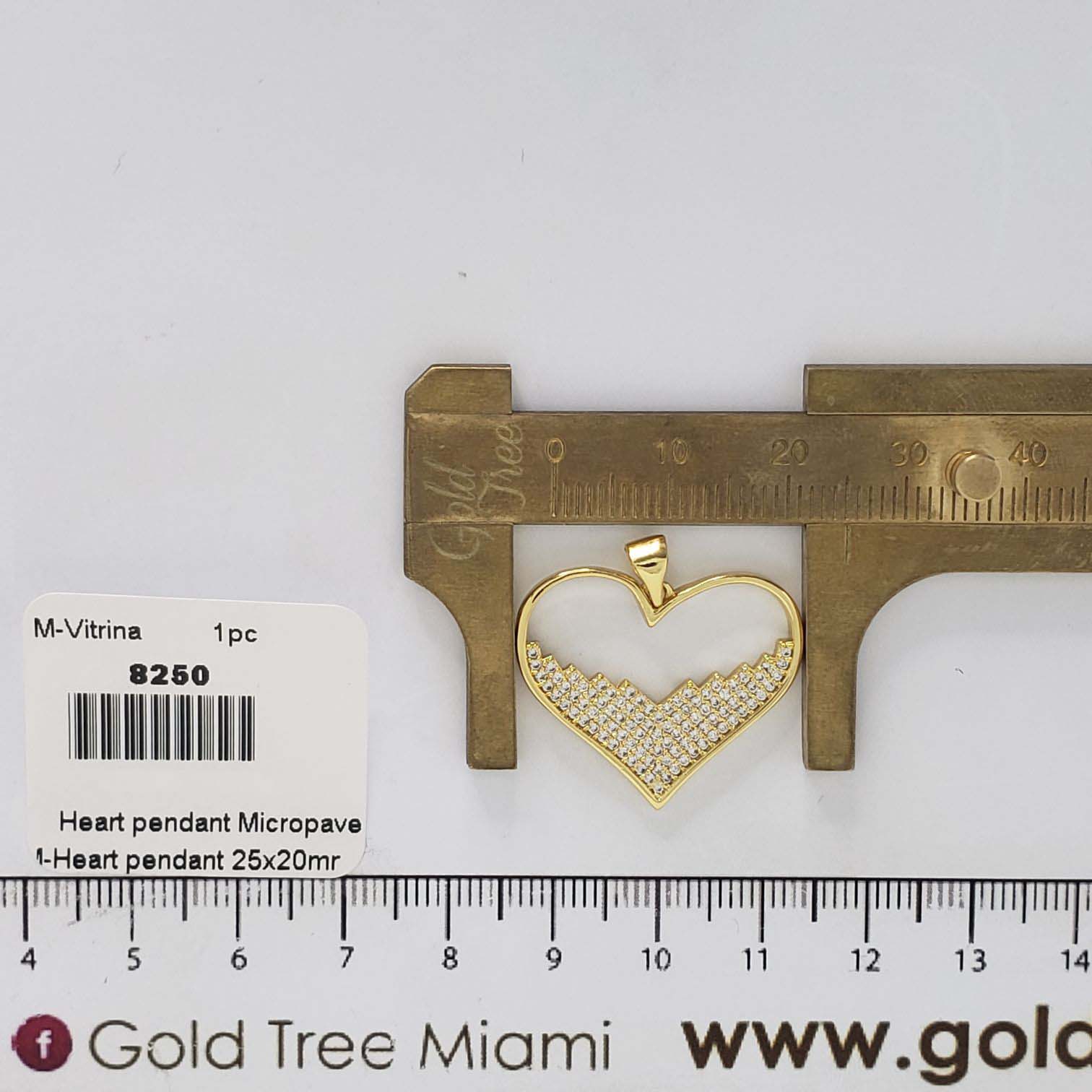 8250 Shining Heart Pendant