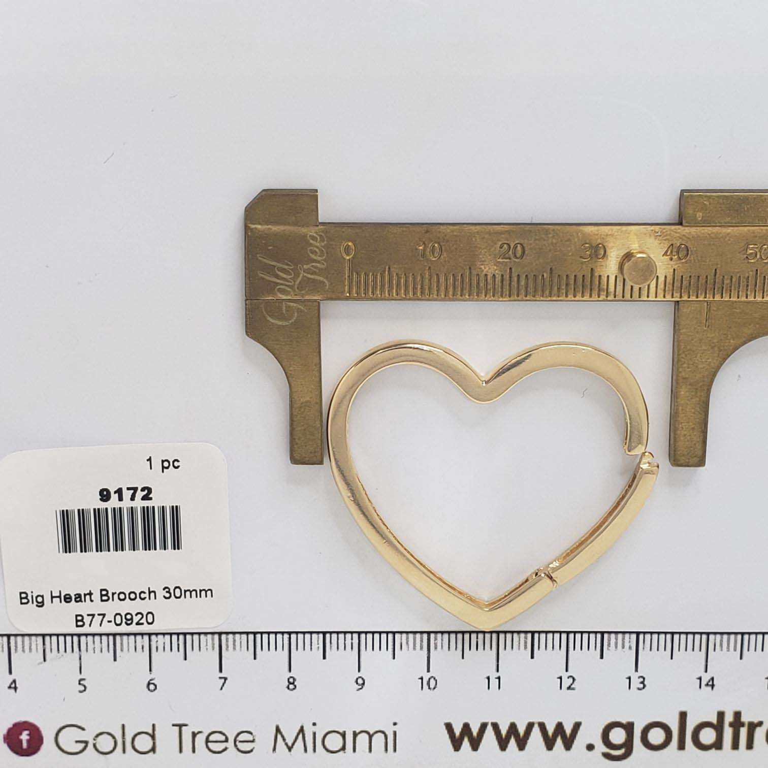 9172 Big Heart Clasps