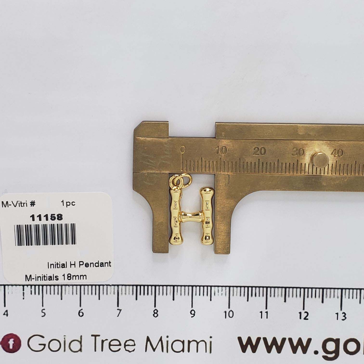 11158 Initial H Pendant