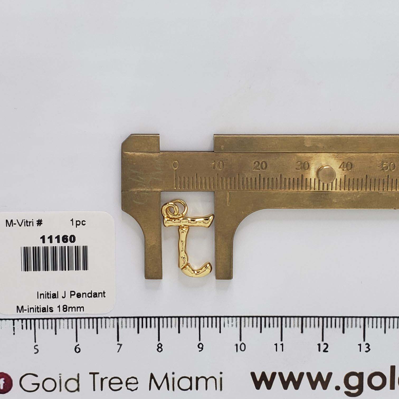 11160 Initial J Pendant