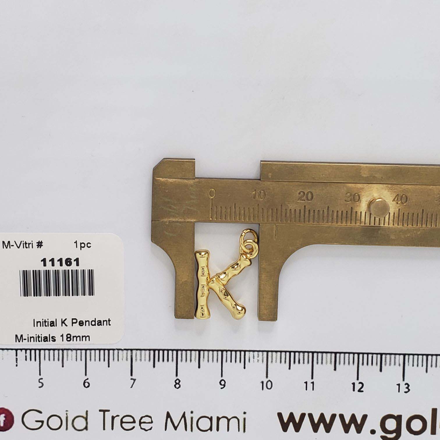 11161 Initial K Pendant