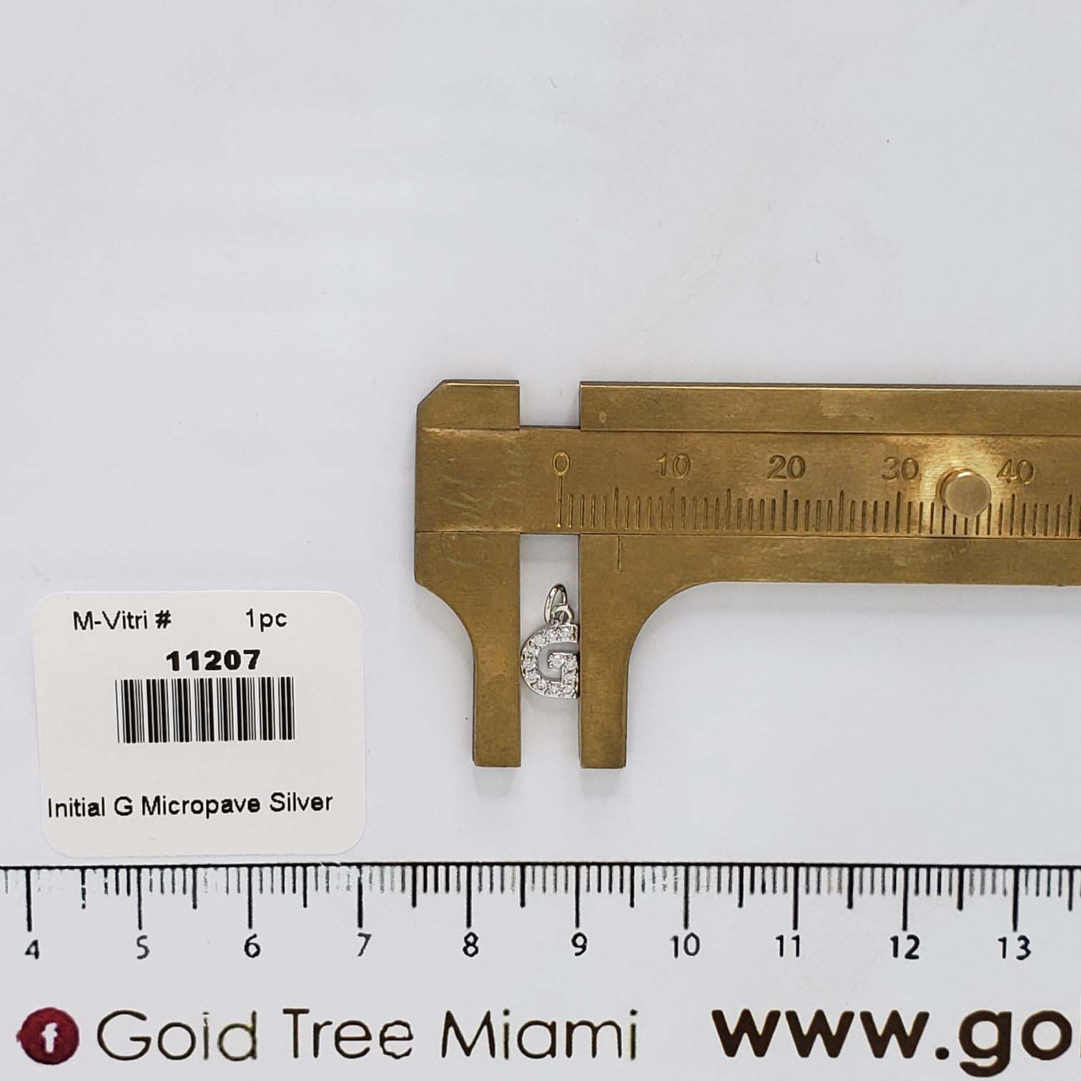 11207 Inicial G Micropave Plateado