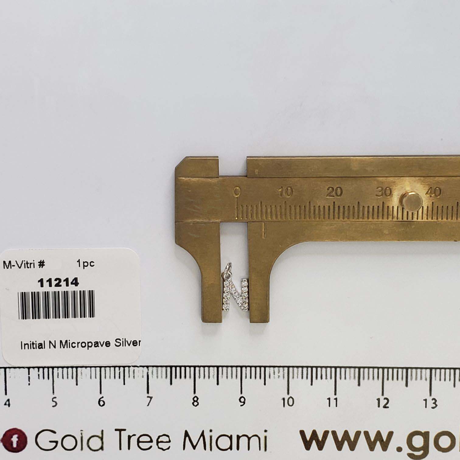 11214 Inicial N Micropave Plateado