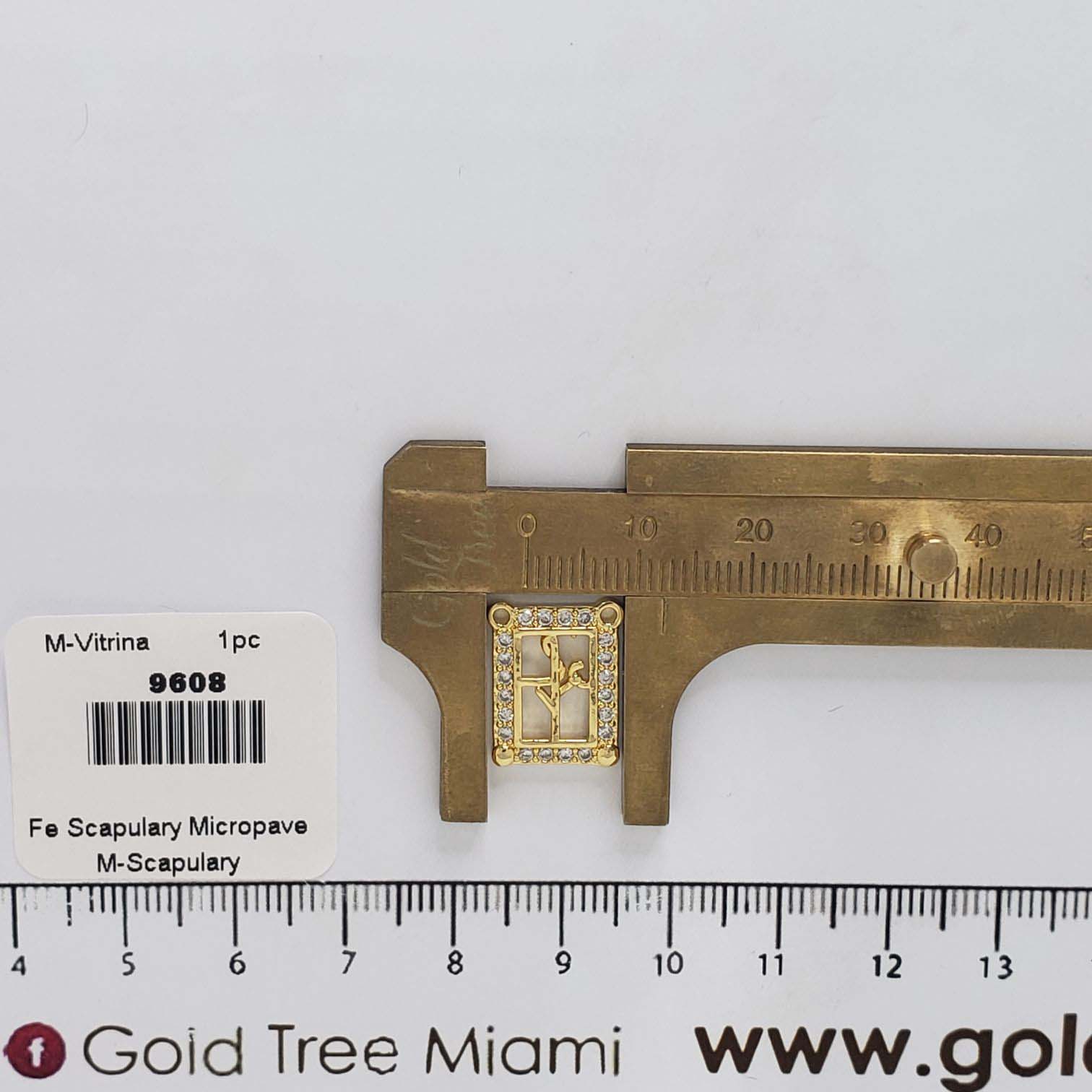 9608 Faithful Cross Micropave Scapulary