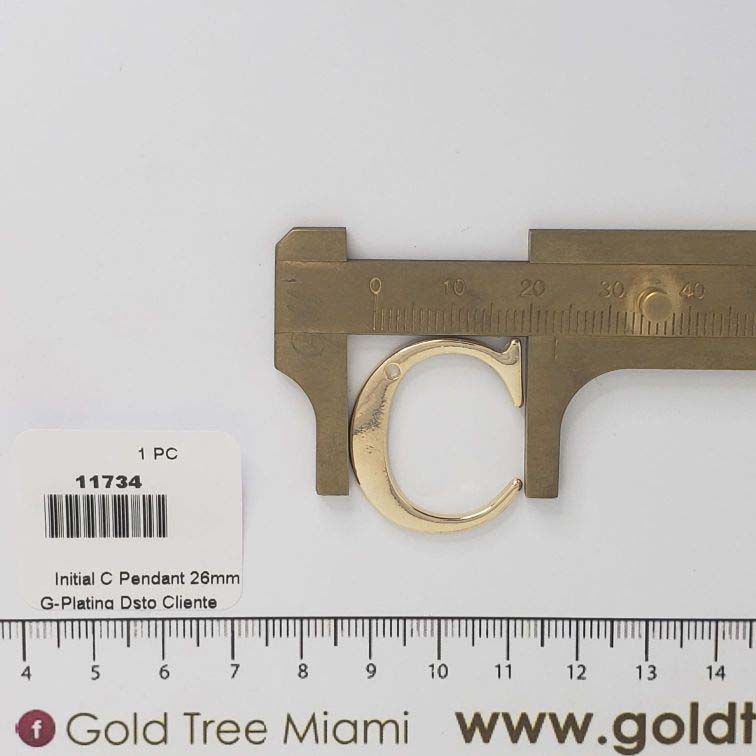 11734 Initial C Pendant