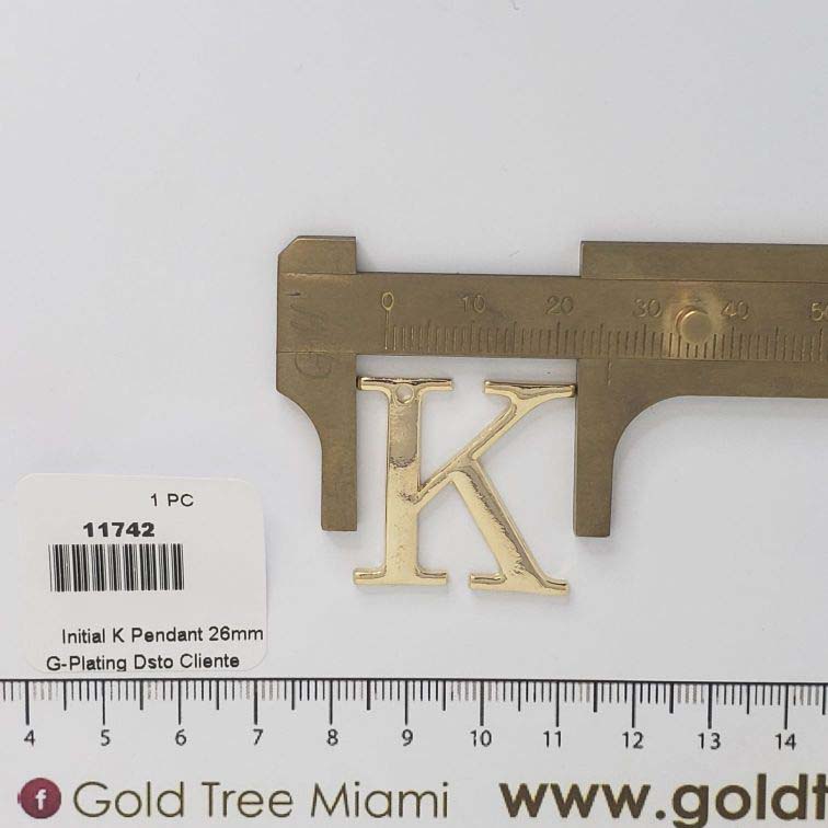11742 Initial K Pendant