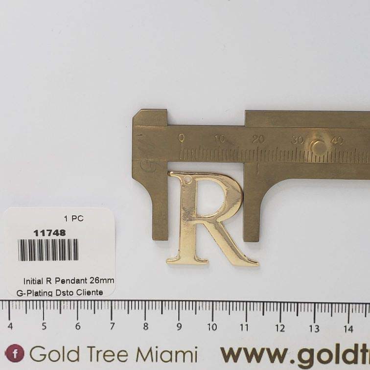 11748 Initial R Pendant