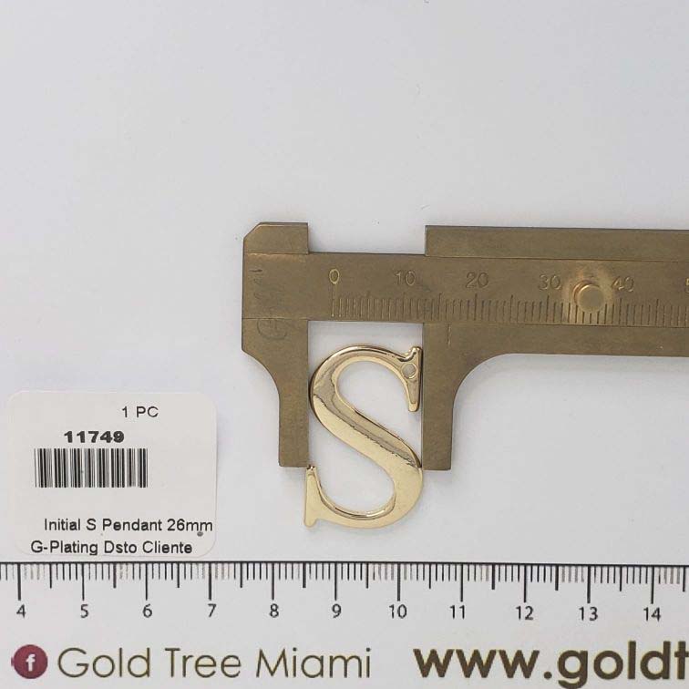 11749 Initial S Pendant