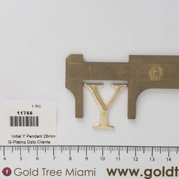 11755 Initial Y Pendant