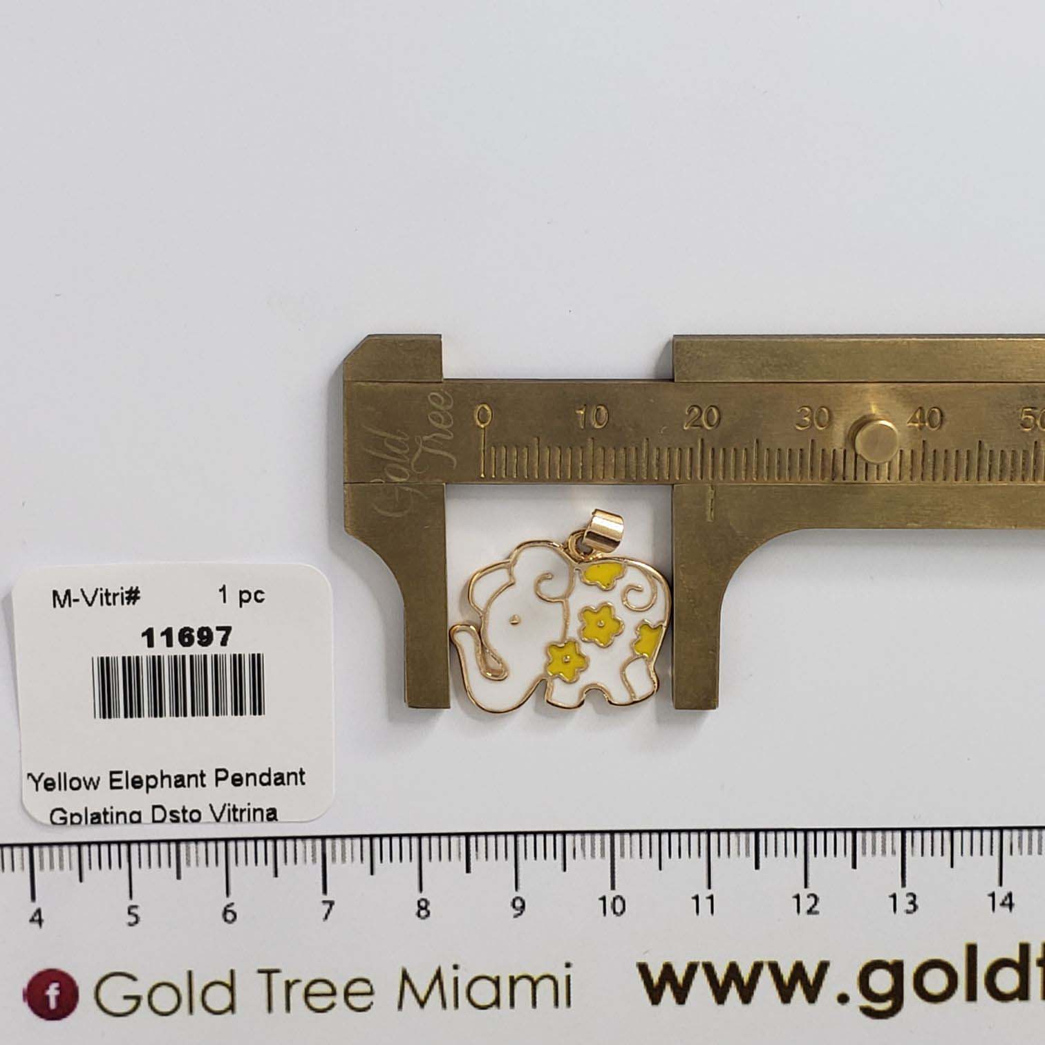 11697 Dije de Elefante Blanco y Amarillo