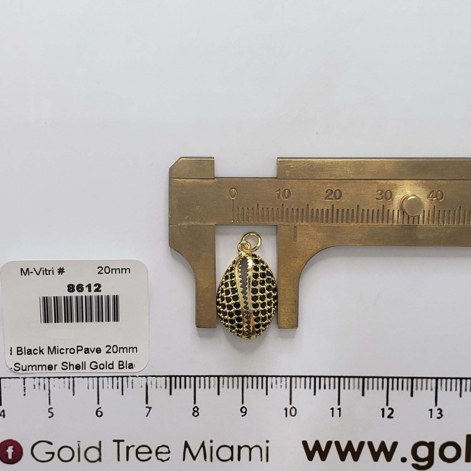 8612 Micro Dije Negro de Concha