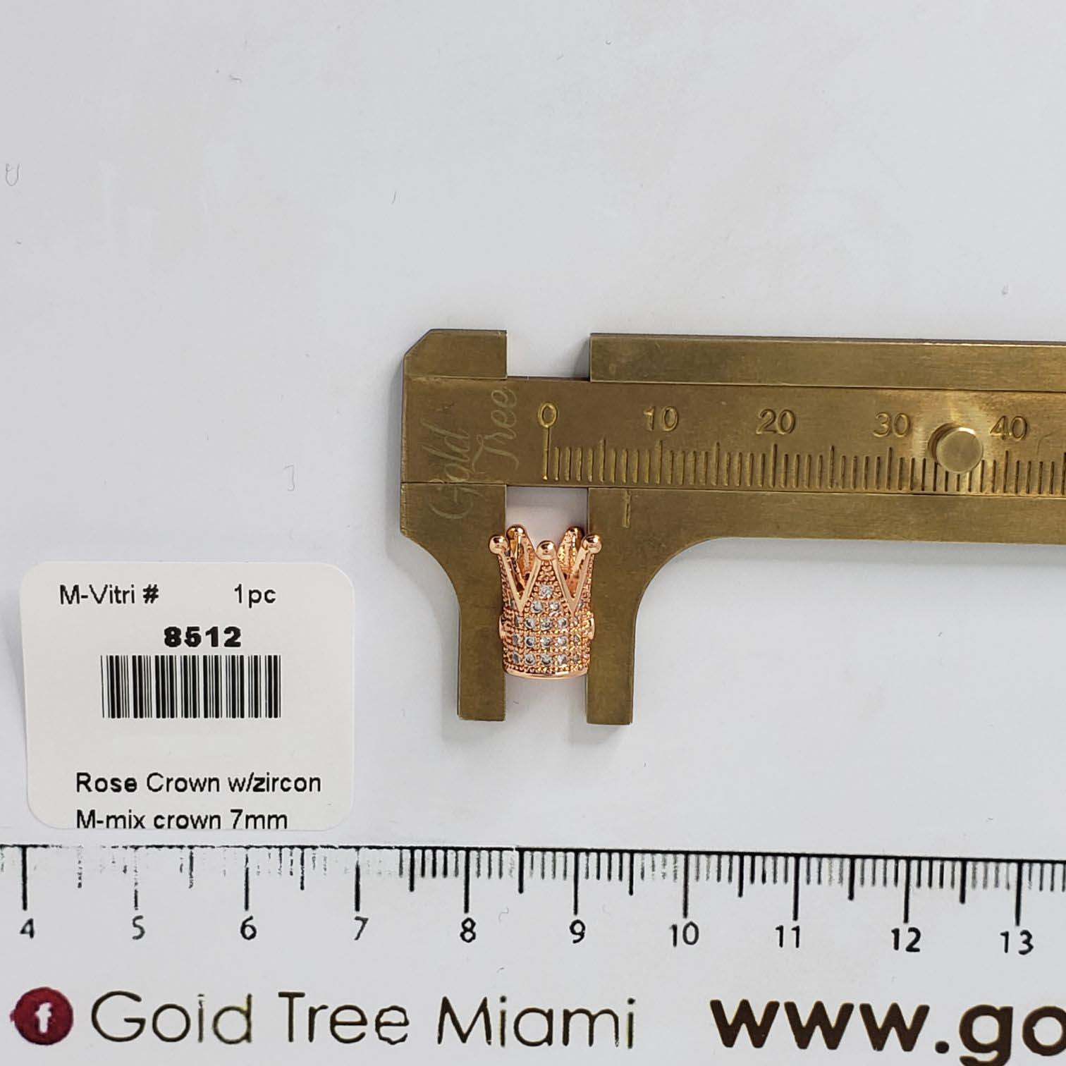 8512 Micropave Rose Crown Spacer